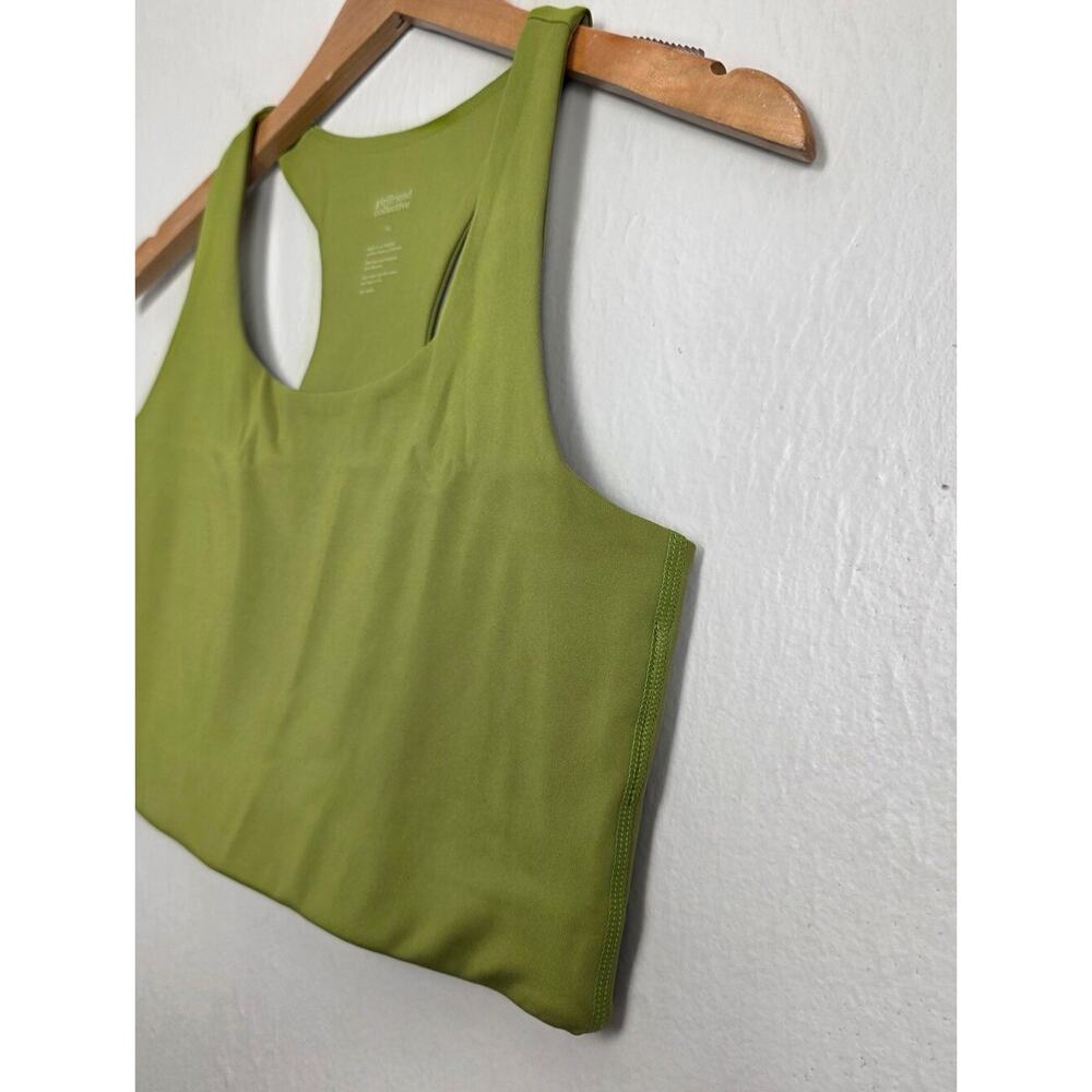 NEW Girlfriend Collective Paloma Olive Green Racerback Tank Top XL - Picture 2 of 8